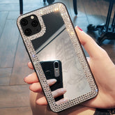 Fashionable And Luxurious Minimalist Makeup Mirror Phone Case Suitable for Iphone 17 Pro Max / 16 Plus.