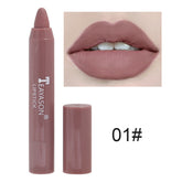 12 Colors Sexy Matte Lipstick Waterproof Long Lasting Color Rendering Non-stick Velvet Lips Liner Pencil Woman Makeup Cosmetics Valentine's Day Gifts