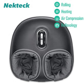 Nekteck Shiatsu Foot Massager Machine with Heat Deep Kneading Air Compression Body Massager and Muscle Relax for Home or Office Use, As A Gift For Parents Mother's Day