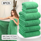 Oversized Striped Bath Towel 6pcs, Absorbent And Quick Drying Towel Bath Towel, High Quality Adult Bath Towel, Oversized to Wrap The Body, Suitable for Spa, Hotel, Home, Gift Giving, Spa Towel, Home Bath Towel, Contemporary D