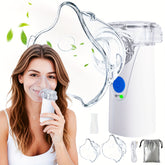 Portable Handheld Mesh Nebulizer, Medical Grade Mute Particulate Nebulizer, Suitable for Asthma, Cough, Bronchitis, Including Adult Mask & Bite Mouthpiece, Suitable for The Elderly, Adults And Children Is A Must for Travel Ho