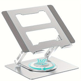 360° Swivel Laptop Stand For Desk, Ergonomic Adjustable Notebook Computer Riser Holder With Larger Heat-Vent, Compatible For MacBook Pro/Air, HP, Dell, Lenovo (10-17")