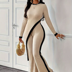 Women's Suit Women's Pants Color Blocking Suit