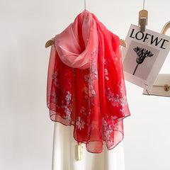Women's Fashionable All-match Long Printed Anti-DDoS Scarf