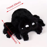 1pc Black And White Plush Spider Toy Home Decoration Holiday Ornament For Gifting To Friends, Suitable For Valentine's Day And Halloween.