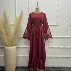 Women's Fashion Graceful Embroidery Dress Robe
