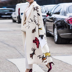 Women's Fashion Casual Wool Coat