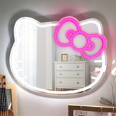 Hello Kitty Multi-Color LED Neon Sign - USB Powered, Push Button Control, Plastic Wall Hanging Light - Multipurpose Decorative Lamp