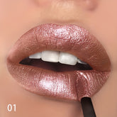 Luxurious Shimmer Glitter Lip Gloss - Moisturizing, Long-Lasting Diamond Shine for All Skin Types, Berry Hue