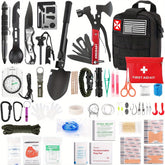 Survival Kit, First Aid Kit Survival Gear Tools Trauma Kit with Molle Pouch for Outdoor, Camping, Hunting, Hiking, Earthquake, Home, Office, Gifts for Men Dad Husband Women