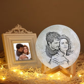 Customized Photo Lamp, Customized Photo Gift, 3D Print Your Photos, Birthday Gift, Anniversary Gift, Valentine's Day Gift, Mother's Day Gift, Father's Day Gift, Christmas Gift, USB Desk Lamp, Bedside Night Light, Bedroom Lamp