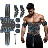 EMS Fitness Massage Belt, EMS Muscle Training Stimulator, EMS Low Frequency Physiotherapy Instrument, 6 Modes Of 18 Intensity Levels Of Rechargeable Massager, Christmas Gift, Muscle Massager, Multifunctional Body Massage, Mas