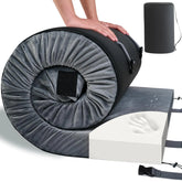 Matelas de Camping en Mousse à Mémoire HomeMate - Matelas de Repos pour Lit de Camp, Matelas Enroulable, Tapis de Couchage, Sol de Tente de Voiture, Matelas Certifié CertiPUR-US avec Housse Imperméable Amovible et Sac de Voyage, Lit d'Invité