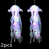 2pcs The Glowing Jellyfish Decorative Lamp Can Be Used for Courtyard, Garden, Tree, Lawn Decoration, And Holiday Party Activities