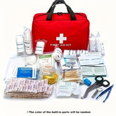 188-Piece Comprehensive First Aid Kit For Outdoor Adventures - Portable, Ideal For Hunting, Hiking & Camping, Includes Scissors & Tweezers
