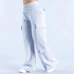 Straight-leg Pants Cargo Pocket Loose