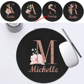 Personalized Customized Name Faux Leather Mouse Pad Durable Laptop Gaming Mousepad Customized Products Multifunctional Notebook Computer Game Mouse Pad Wear-resistant High-Grade Desk Mat PC Mouse Pad Personal Tailor