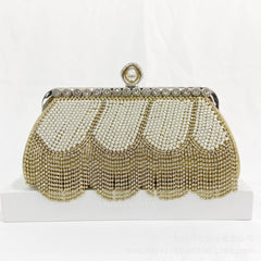 Heavy Industry Tassel Dinner Clutch Chinese Style