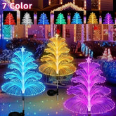 1pc Solar Jellyfish Lights, 7 Color-Changing LED Landscape Lighting, Dustproof, Solar Powered Decorative Lamp for Garden Pathway, Christmas & New Year Celebrations Holiday Decoration Gift