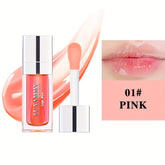 5 Shades Hydrating Lip Glow Oil Lip Gloss, Moisturizing Transparent Liquid Lip Balm, Natural Lip Enhancer, Make Lips Fuller And Moisturized Valentine's Day Gifts For Music Festival