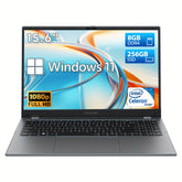 CHUWI HeroBook Plus Windows 11 Laptop, 15.6" 1920*1080 FHD IPS Display, 8GB DDR4 256GB SSD 1TB SSD Expand, Intel N4020, HD Interface, RJ45, 2.4G/5G WiFi, Webcam, USB-A, Type-C, Headphone Jack, NoteBook Computer