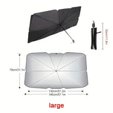 Foldable Sunshade for Car Windshield, Anti-Ultraviolet, for Car Front Window (Heat Protection)