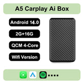 2025 New Android 14 CarPlay Ai Box 4G + 64G Wired to Wireless 3-in-1 Smart Dongle Plug and Play for YouTube Nexflit Wifi Mini Box