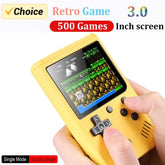 Mini console de jeu vidéo portable rétro pour enfants, lecteur de jeu, document LCD, construit en 3.0 jeux, 8 bits, 500 pouces