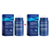 East Moon – Men's Sandalwood Deodorant Stick, Antiperspirant, Keeps You Dry, Long-Lasting Fragrance, Eliminates Underarm Odor, Refreshing Sticks