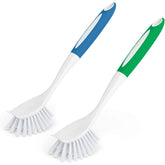 Brosse à vaisselle avec poignée, 1 pièce, brosses à récurer de cuisine pour nettoyer l'épurateur de vaisselle avec poils rigides pour évier, casseroles