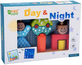 Montessori wooden puzzle for children, changing wooden dream castle, building block, IQ training game, logical thinking gift, children's toys
