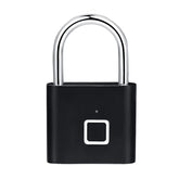 Keyless door lock with USB port, fingerprint sensor, smart lock, quick unlocking, zinc alloy, metal, self-developed chip, black, silver