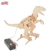 Analyste de jouets scientifiques pour enfants, modèle de dinosaure, technologie de bricolage, outil expérimental, jeux de puzzle en bois, fournitures scolaires