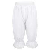 Girls' Bloomers Trousers Victorian Ruffled Pumpkin Shorts Baggy Trousers Homewear Dance Costume Renaissance Gypsy Trousers Culottes