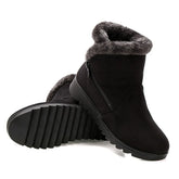 Women's New Fashion Waterproof Platform Wedge Ankle Boots, Warm Winter Snow Boots, Women's Shoes
