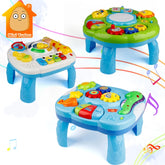 Table musicale jouets pour bébé Machine d'apprentissage jouet éducatif Table d'apprentissage musical jouet Instrument de musique pour enfant en bas âge 6 mois +