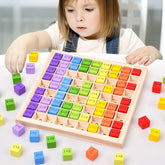 Jouets éducatifs en bois Montessori pour enfants, jouets pour bébés, Table de Multiplication 99, mathématiques préscolaires, arithmétique, outils pédagogiques, cadeau