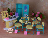 Accessoires pour poupées bjd 30cm, salle de classe pour enseignant, école, cuisine pour meubles de piscine 30cm, armoire, placard, lit, baignoire, salle de bain