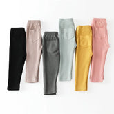 Leggings en coton pour bébés filles, grands pantalons PP, mode printemps-automne, pantalons longs solides pour enfants, nouvelle collection 2024