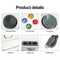 Gamepad for Xbox 360, wired joystick controller for Xbox 360, gamepad