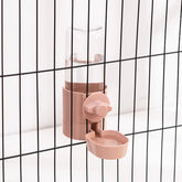 Automatic pet feeder, hanging cage, bowl, water bottle, food container, dispenser for puppies, cats, rabbits, birds, pet food product