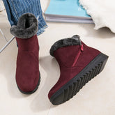 Bottines femme nouvelle mode imperméable à l'eau plate-forme compensée hiver chaud bottes de neige chaussures pour femme