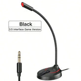 Professional 3.5mm USB microphone, static vocals, for desktop gaming, omnidirectional puzzles
