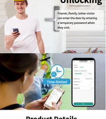 Smart door lock for house and apartment, Saudi Arabia camera, WiFi