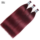 613 cheveux humains droits sans trame 100% paquets vierges mettre en évidence les Extensions en vrac originales russe naturel non transformé blond Braidi
