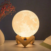 8CM LED veilleuse impression 3D lune lampe chambre décor MoonLight pour enfants cadeaux décorations créatif chevet atmosphère éclairage