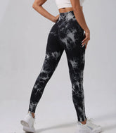 Women's Seamless Tie Dye Yoga Leggings High Waist Fitness Sexy Fashion Leggings Exercise Running Butt Lifting Cycling Leggings