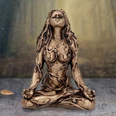 Goddess statue, Gaia statue, Mother Earth statue, moon statue, resin witch spirit statue, home room decoration, garden decoration
