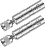 2 pièces prise de bougie d'allumage 14mm 16mm 360 ° Outil de retrait de prise de bougie d'allumage pivotante, outils d'installation de prise de bougie d'allumage magnétique