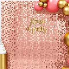 Luxury Wall Backdrop Curtain for Decoration by ix, Square Sequin Panel